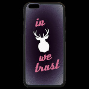 Coque iPhone 6 Plus Premium In Elan We trust Rouge ZG