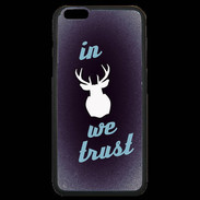 Coque iPhone 6 Plus Premium In Elan We trust Bleu ZG