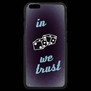 Coque iPhone 6 Plus Premium In Gamble We trust Bleu ZG