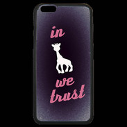 Coque iPhone 6 Plus Premium In Girafe We trust Rouge ZG