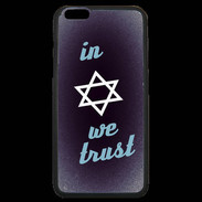 Coque iPhone 6 Plus Premium In Judaïsme We trust Bleu ZG 