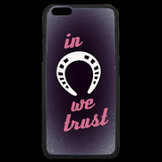 Coque iPhone 6 Plus Premium In Luck We trust Rouge ZG