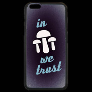 Coque iPhone 6 Plus Premium In Mushrooms We trust Bleu ZG