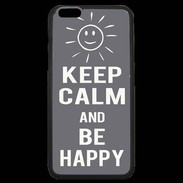 Coque iPhone 6 Plus Premium Keep calm Be Crazy Gris