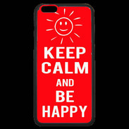 Coque iPhone 6 Plus Premium Keep calm Be Crazy Rouge