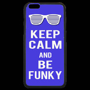 Coque iPhone 6 Plus Premium Keep Calm Funky Bleu