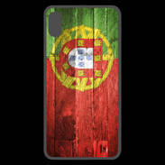 Coque  iPhone XS Max Premium Drapeau Portugal imitation bois
