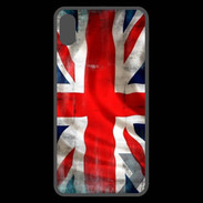 Coque  iPhone XS Max Premium Drapeau anglais grunge