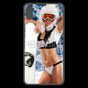 Coque  iPhone XS Max Premium Charme et snowboard