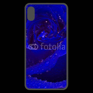 Coque  iPhone XS Max Premium Fleur rose bleue