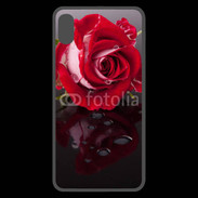 Coque  iPhone XS Max Premium Belle rose Rouge 10