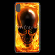 Coque  iPhone XS Max Premium crâne en feu