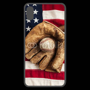 Coque  iPhone XS Max Premium Passion Baseball USA 60
