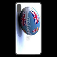 Coque  iPhone XS Max Premium Ballon de rugby Fidji