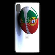 Coque  iPhone XS Max Premium Ballon de rugby Portugal