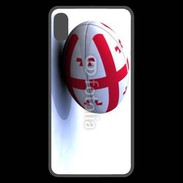 Coque  iPhone XS Max Premium Ballon de rugby Georgie