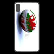 Coque  iPhone XS Max Premium Ballon de rugby Pays de Galles