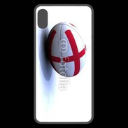 Coque  iPhone XS Max Premium Ballon de rugby Angleterre