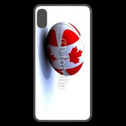 Coque  iPhone XS Max Premium Ballon de rugby Canada