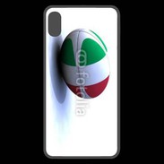 Coque  iPhone XS Max Premium Ballon de rugby Italie