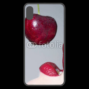 Coque  iPhone XS Max Premium Cerise et bouche 3