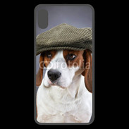 Coque  iPhone XS Max Premium Beagle avec casquette