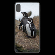 Coque  iPhone XS Max Premium 2 pingouins