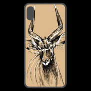 Coque  iPhone XS Max Premium Antilope mâle en dessin