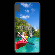 Coque  iPhone XS Max Premium Kayak dans un lagon