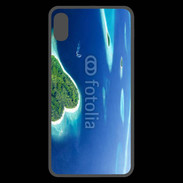 Coque  iPhone XS Max Premium île en former de cœur au milieu de la mer