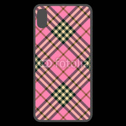 Coque  iPhone XS Max Premium Déco fashion rose et marron