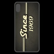 Coque  iPhone XS Max Premium Since 1969 gris