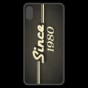 Coque  iPhone XS Max Premium Since 1980 gris