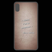Coque  iPhone XS Max Premium Aimer Rouge Citation Oscar Wilde