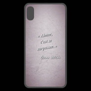 Coque  iPhone XS Max Premium Aimer Rose Citation Oscar Wilde