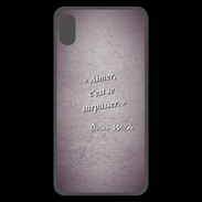 Coque  iPhone XS Max Premium Aimer Violet Citation Oscar Wilde