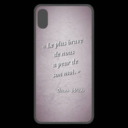 Coque  iPhone XS Max Premium Brave Rose Citation Oscar Wilde