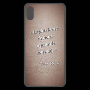 Coque  iPhone XS Max Premium Brave Rouge Citation Oscar Wilde