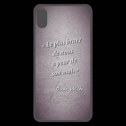 Coque  iPhone XS Max Premium Brave Violet Citation Oscar Wilde