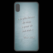 Coque  iPhone XS Max Premium Brave Turquoise Citation Oscar Wilde