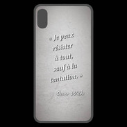 Coque  iPhone XS Max Premium Résister Gris Citation Oscar Wilde