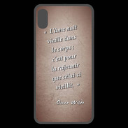 Coque  iPhone XS Max Premium Ame nait Rouge Citation Oscar Wilde