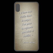 Coque  iPhone XS Max Premium Ame nait Sepia Citation Oscar Wilde