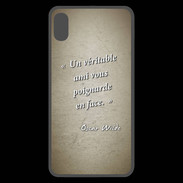 Coque  iPhone XS Max Premium Ami poignardée Sepia Citation Oscar Wilde