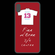 Coque  iPhone XS Max Premium 3/4 centre D Bonus offensif-défensif Rouge