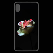 Coque  iPhone XS Max Premium Belle rose sur fond noir PR
