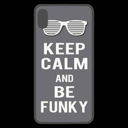 Coque  iPhone XS Max Premium Keep Calm Funky Gris
