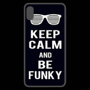 Coque  iPhone XS Max Premium Keep Calm Funky Noir