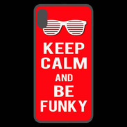 Coque  iPhone XS Max Premium Keep Calm Funky Rouge