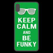 Coque  iPhone XS Max Premium Keep Calm Funky Vert
